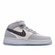 Nike Air Force 1 MID Pánské a dámské běžné boty CT1266 700 Šedá Bílý Černá AF1 Pánské a dámské