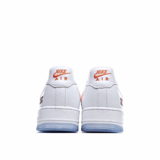 Kith x Nike Air Force 1 Low NYC Bílý oranžový AF1 Pánské a dámské CZ7928-001-100