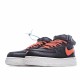 Nike Air Force 1 07 LV8 x Stranger Things Hawkins High Černá oranžový běžné boty CJ6106 105 Pánské a dámské AF1