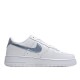 Nike Air Force 1 07 Low Trainers in Bílý Modrý 314219-131 Pánské a dámské běžecké boty