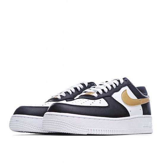 Nike Air Force 1 Low Černá Bílý Metallic Zlato CZ9189 001 Pánskés běžné boty