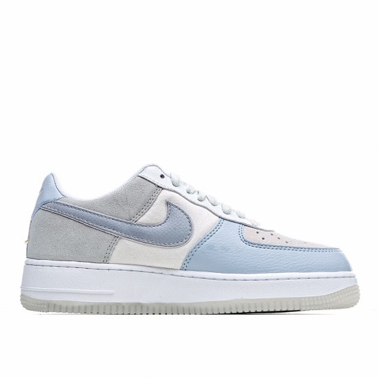 Nike Air Force 1 Low Modrý Šedá Bílý běžné boty AO2425 400 AF1 Pánské a dámské