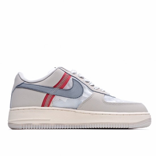 Nike Air Force 1 Low Šedá Béžový Červené AN3355 061 AF1 Pánskés běžné boty