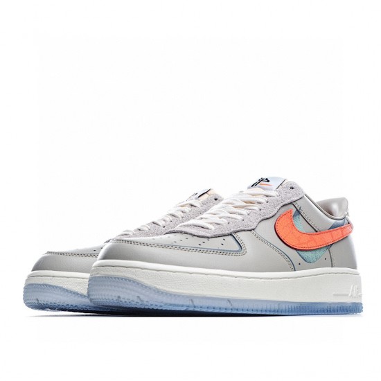 Nike Air Force 1 Low Šedá oranžový CT3824-001 Pánské a dámské běžecké boty