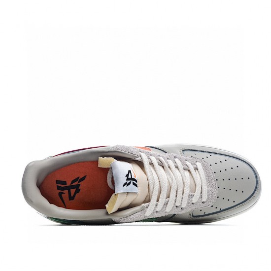 Nike Air Force 1 Low Šedá oranžový CT3824-001 Pánské a dámské běžecké boty