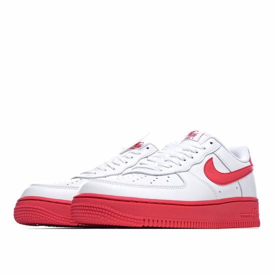 Nike Air Force 1 Low Červené Bílý CK7663-102 Pánské a dámské běžecké boty