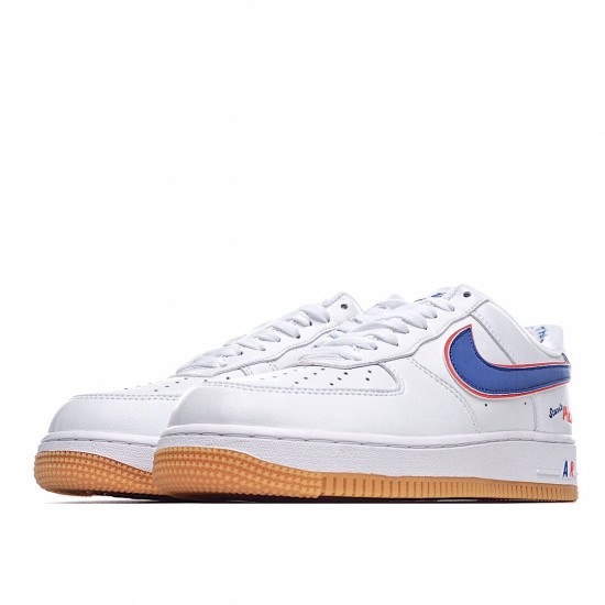 Nike Air Force 1 Low Scarr S Pizza Bílý Modrý CN3244-100 Pánské a dámské běžné boty