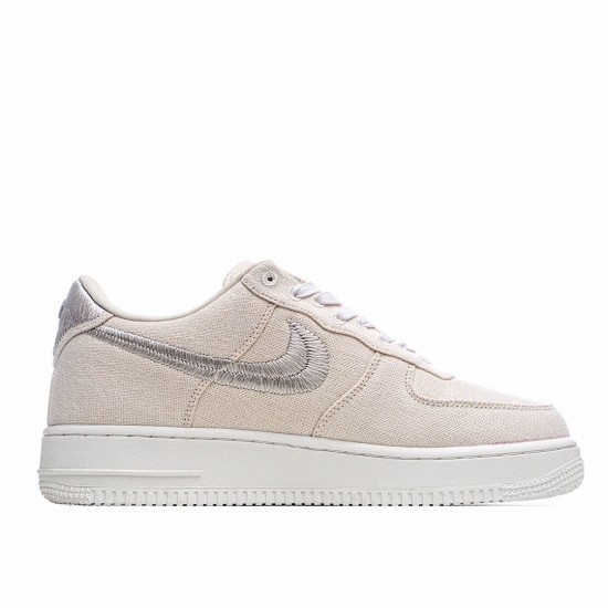 Nike Air Force 1 Low Stussy Fossil CZ9087-200 Pánské a dámské běžecké boty