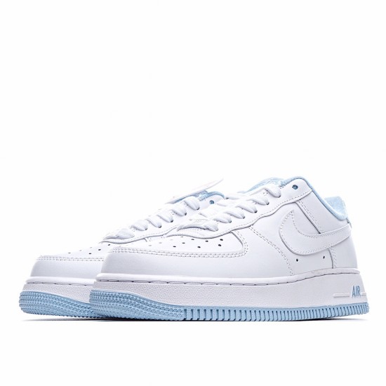 Nike Air Force 1 Low Pánské a dámské běžné boty CD6915 103 Bílý Modrý AF1