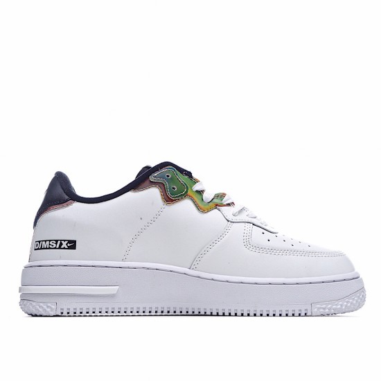 Nike Air Force 1 Low Pánské a dámské CN9838 100 Bílý stříbrný Černá běžné boty