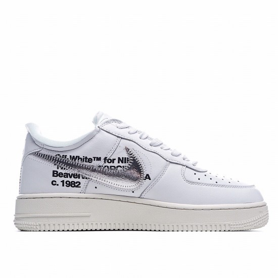 Nike Air Force 1 Low Virgil Abloh Off-Bílý AO4297-100 Pánské a dámské běžecké boty