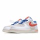 Nike Air Force 1 Low Bílý Modrý Červené běžné boty 318988 110 AF1 Pánské a dámské