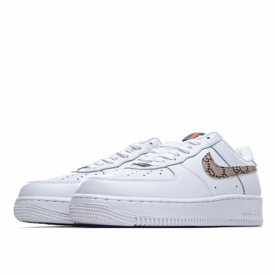 Nike Air Force 1 Low Bílý Hnědý běžné boty AO9381 100 AF1 Pánské a dámské