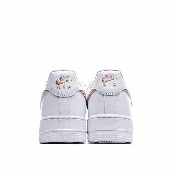 Nike Air Force 1 Low Bílý Hnědý běžné boty CW7567 101 AF1 Pánské a dámské