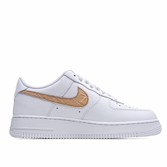 Nike Air Force 1 Low Bílý Hnědý běžné boty CW7567 101 AF1 Pánské a dámské