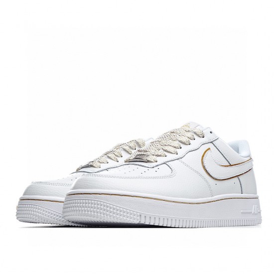 Nike Air Force 1 Low Bílý Zlato AH0287-213 Pánské a dámské běžecké boty