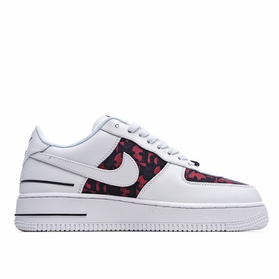 Nike Air Force 1 Low Bílý Červené Černá CJ1379 100 AF1 Pánské a dámské