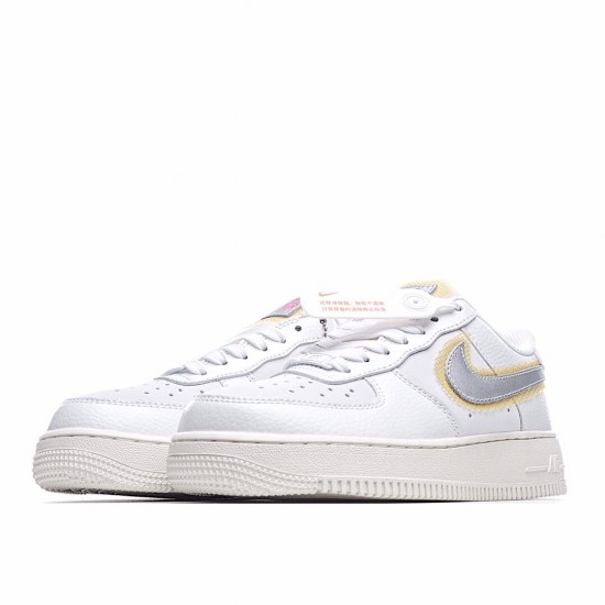 Nike Air Force 1 Low Bílý stříbrný Žlutá Běžecké boty CZ8104 100 AF1 Unsiex