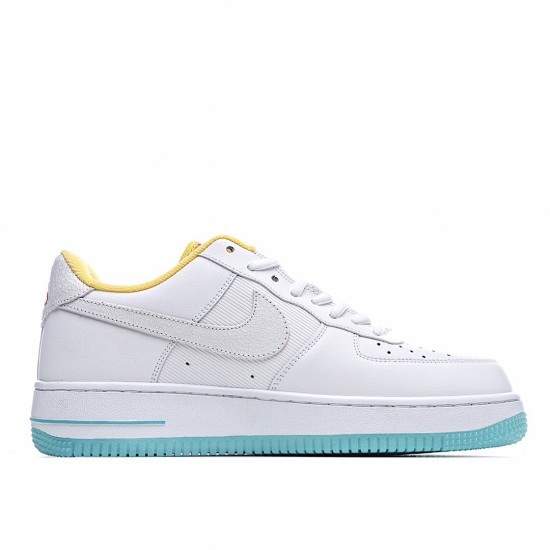 Nike Air Force 1 Low Bílý Žlutá Modrý běžné boty CZ8132 100 Pánské a dámské AF1