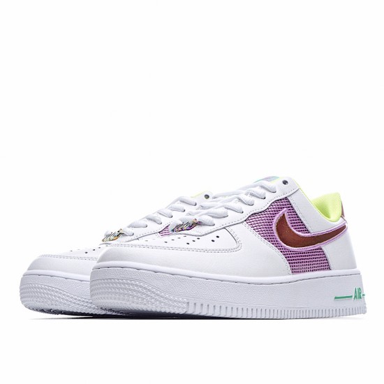 Nike Air Force 1 Low dámskés CW5592 100 Bílý Zlato běžné boty