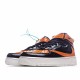 Nike Air Force 1 Mid Černá oranžový běžné boty 804609 188 AF1 Pánské a dámské