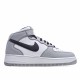 Nike Air Force 1 Mid Šedá Černá Bílý 554724 092 AF1 Pánské a dámské běžné boty