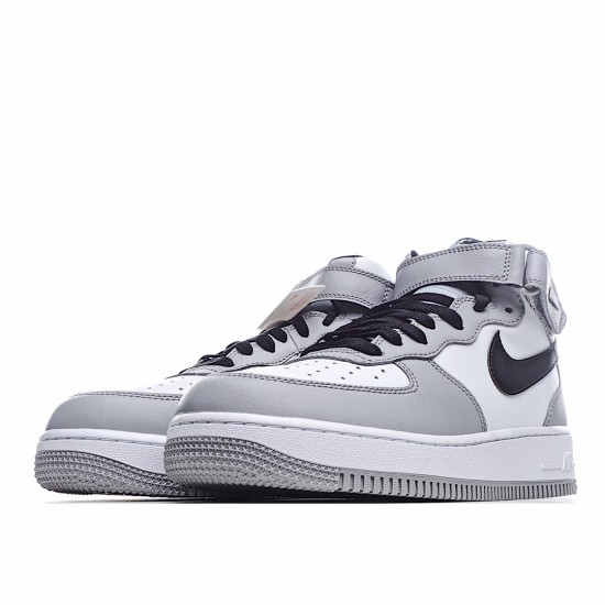 Nike Air Force 1 Mid Šedá Černá Bílý 554724 092 AF1 Pánské a dámské běžné boty