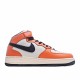 Nike Air Force 1 Mid oranžový Béžový běžné boty 804609 158 AF1 Pánské a dámské