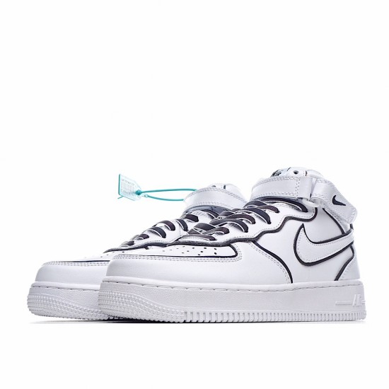 Nike Air Force 1 Mid Bílý Černá 3M 368732-810 Pánské a dámské běžecké boty