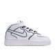 Nike Air Force 1 Mid Bílý Černá 3M 368732-810 Pánské a dámské běžecké boty