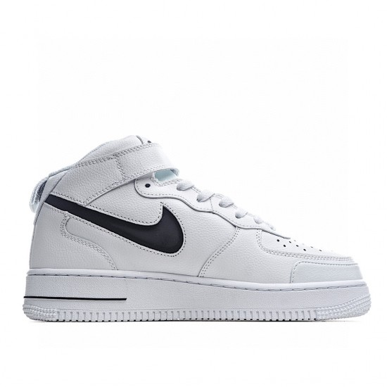 Nike Air Force 1 Mid Bílý Černá CV3039-108 Pánské a dámské běžecké boty