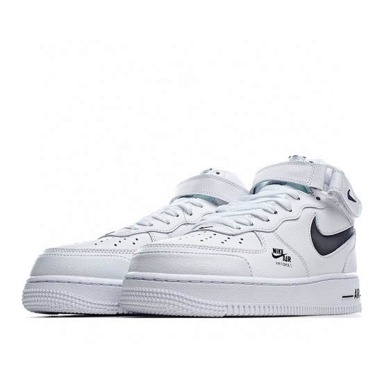 Nike Air Force 1 Mid Bílý Černá CV3039-108 Pánské a dámské běžecké boty