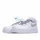 Nike Air Force 1 Mid Bílý Šedá běžné boty 366731 606 Pánské a dámské AF1