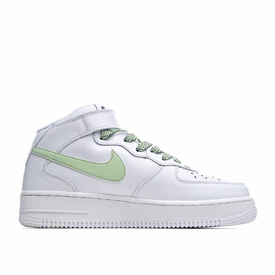 Nike Air Force 1 Mid Bílý Zelená 366731-910 Pánské a dámské běžecké boty