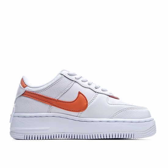 Nike dámské Air Force 1 Shadow oranžový Bílý běžné boty Cl0919 103 dámskés