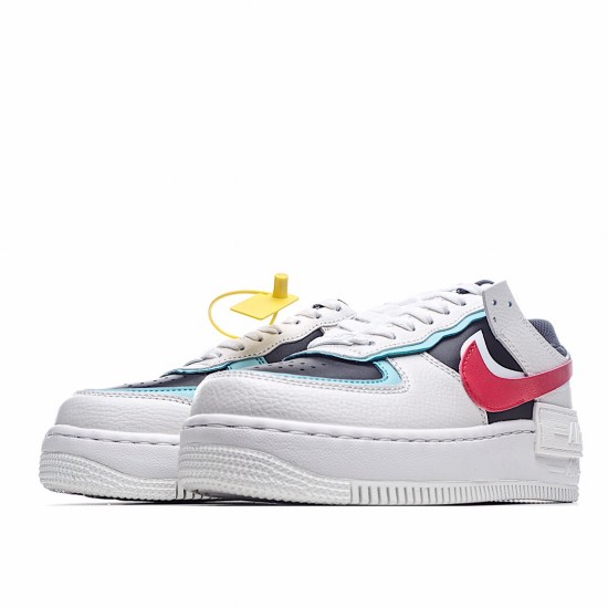 Nike dámské Air Force 1 Shadow Bílý Černá Červené DA4291 100 AF1 dámskés běžné boty