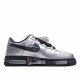 Peaceminusone x Nike Air Force 1 Pánské a dámské AQ3692 100 Černá stříbrný běžné boty