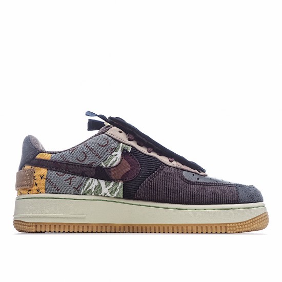 Travis Scott x Nike Air Force 1 Low Pánské a dámské CN2405 900 AF1 Modrý Hnědý běžné boty