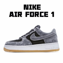 Nike Air Force 1 07 Low Černá Šedá běžné boty AQ8741 901 Pánské a dámské Snakers 