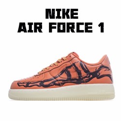 Nike Air Force 1 07 Skeleton QS oranžový běžné boty CU8067 800 AF1 Pánské a dámské 