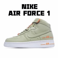 Nike Air Force 1 High Zelená oranžový běžné boty CJ1385 300 AF1 Pánské a dámské 