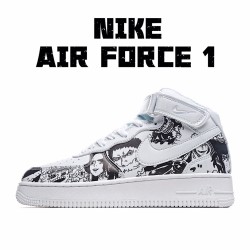 Nike Air Force 1 High Bílý Černá AQ8020-100 Pánské a dámské běžecké boty