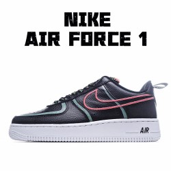 Nike Air Force 1 Low Černá Červené běžné boty CK7213 001 AF1 Pánské a dámské 