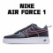 Nike Air Force 1 Low Černá Červené běžné boty CK7213 001 AF1 Pánské a dámské 