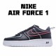 Nike Air Force 1 Low Černá Červené běžné boty CK7213 001 AF1 Pánské a dámské