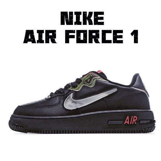 Nike Air Force 1 Low Černá stříbrný CN9838 001 Pánské a dámské