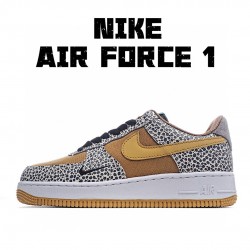 Nike Air Force 1 Low Hnědý Černá Zelená CD2563-002 Pánské a dámské běžecké boty