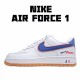 Nike Air Force 1 Low Scarr S Pizza Bílý Modrý CN3244-100 Pánské a dámské běžné boty