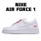 Nike Air Force 1 Low Supreme Bílý Červené CU9225-100 Pánské a dámské běžecké boty