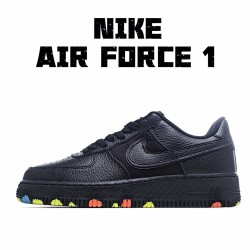 Nike Air Force 1 Low Pánské a dámské běžné boty CJ1607 001 Černá 